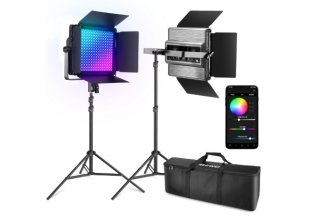 Confezione di luci video a LED RGB1200